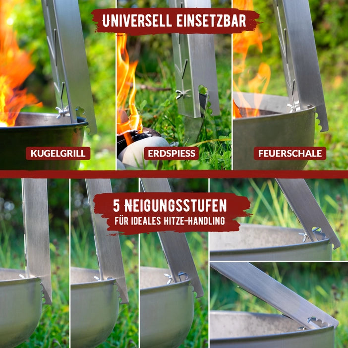 GRILLART Premium Flame-Grilled Salmon Board Made of Stainless Steel