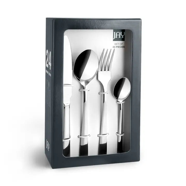 JAY 24-piece titanium cutlery set