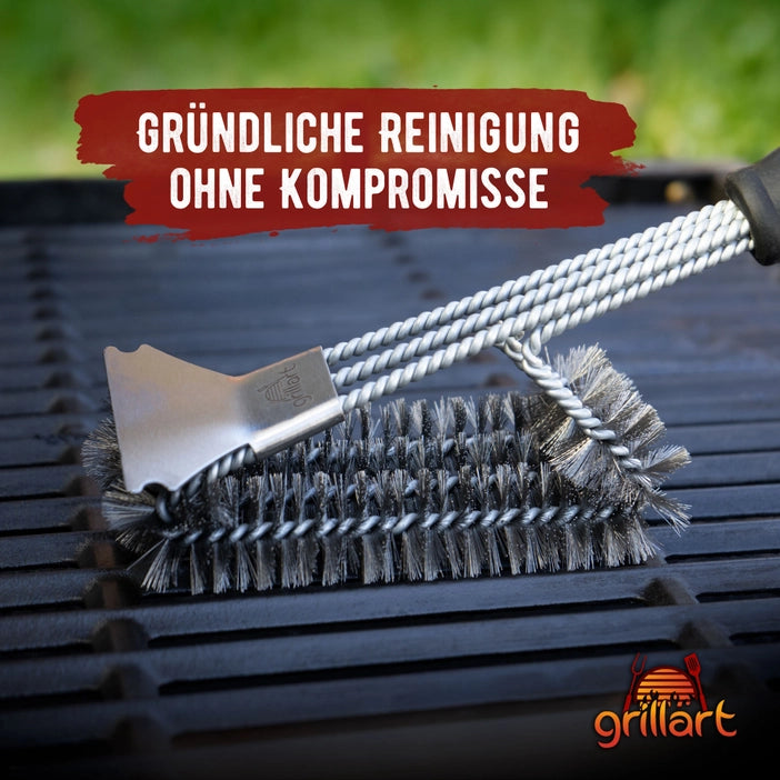 GRILLART Professional BBQ Grill Brush with 360° Cleaning System