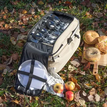LIVOO Picnic basket for 4