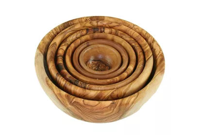 OLIVENHOLZ-ERLEBEN Round bowl set (6 pcs.)