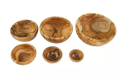 OLIVENHOLZ-ERLEBEN Round bowl set (6 pcs.)