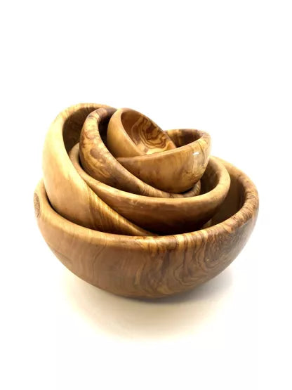 OLIVENHOLZ-ERLEBEN Round bowl set (6 pcs.)