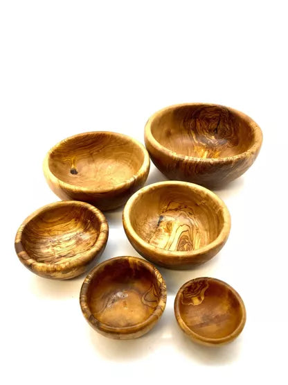 OLIVENHOLZ-ERLEBEN Round bowl set (6 pcs.)