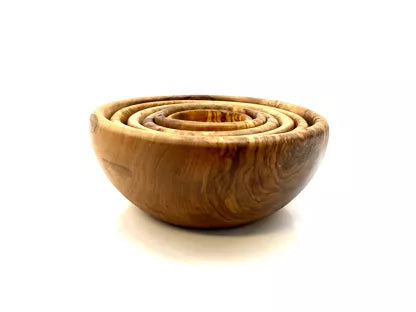 OLIVENHOLZ-ERLEBEN Round bowl set (6 pcs.)