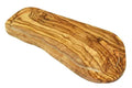 OLIVENHOLZ-ERLEBEN Rustic steak board with juice groove & without handle, olive wood