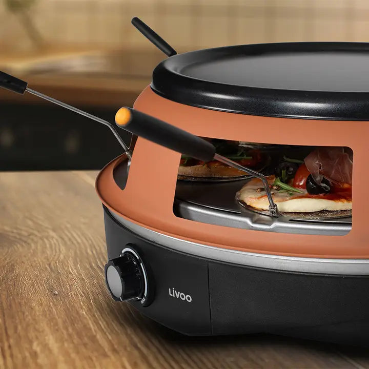 LIVOO Electric pizza oven for 6
