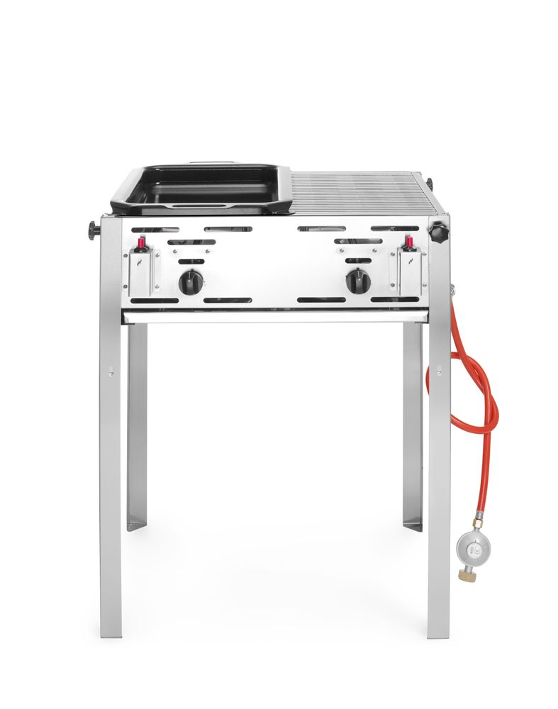 HENDI Roast-Master Maxi 50/50 dual surface gas grill