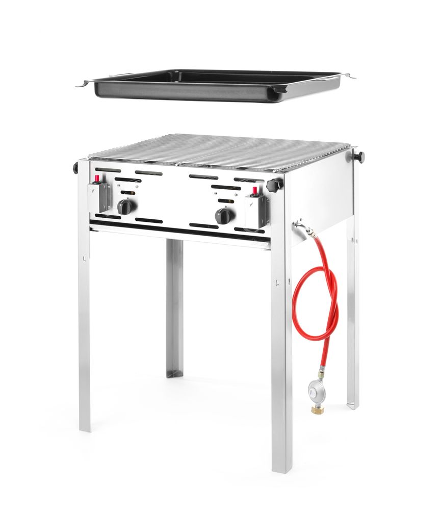 HENDI Grill-Master Maxi professional gas grill with roasting tray