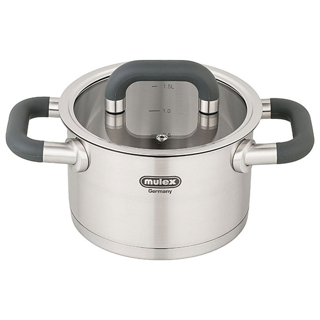 MULEX Lugano stainless steel pot set + serving pan 24 cm
