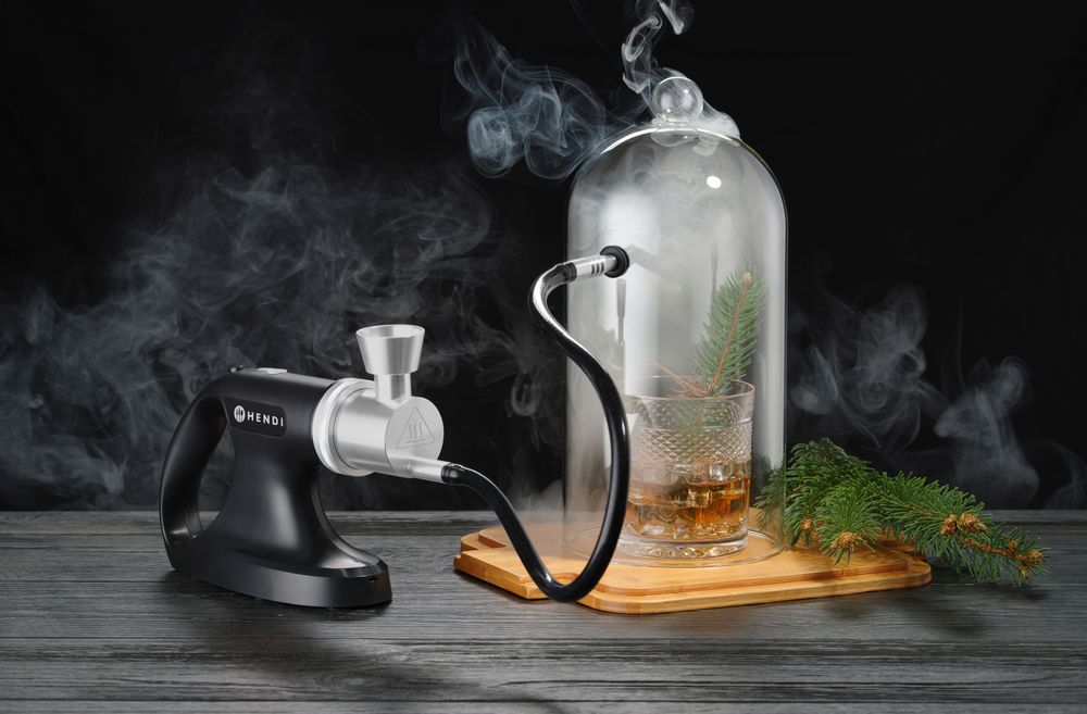 HENDI Rechargeable smoking gun with 3-speed smoke infusion