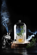 HENDI Glass dome with vent for cocktails, ⌀130x(H)282mm