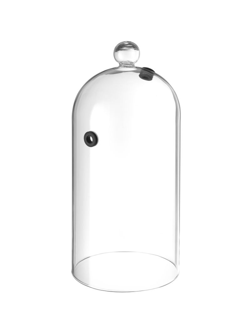 HENDI Glass dome with vent for cocktails, ⌀130x(H)282mm