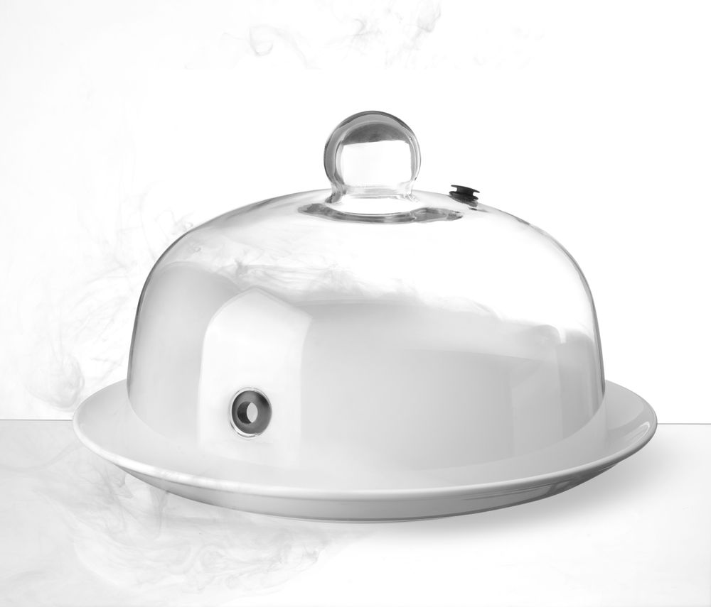 HENDI Glass dome with vent for smoking gun, ⌀260x(H)175mm