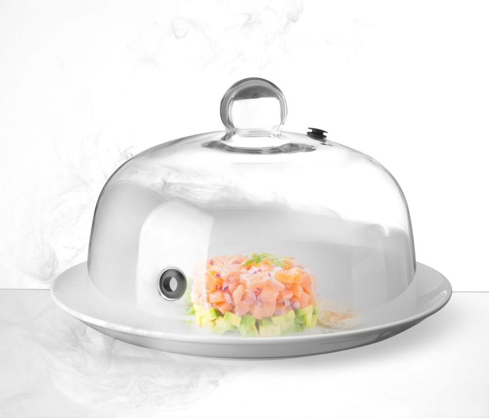 HENDI Glass dome with vent for smoking gun, ⌀260x(H)175mm
