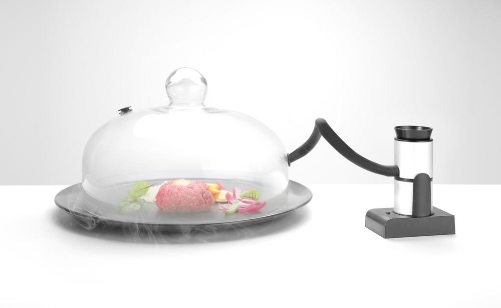 HENDI Glass dome with vent for smoking gun, ⌀260x(H)175mm