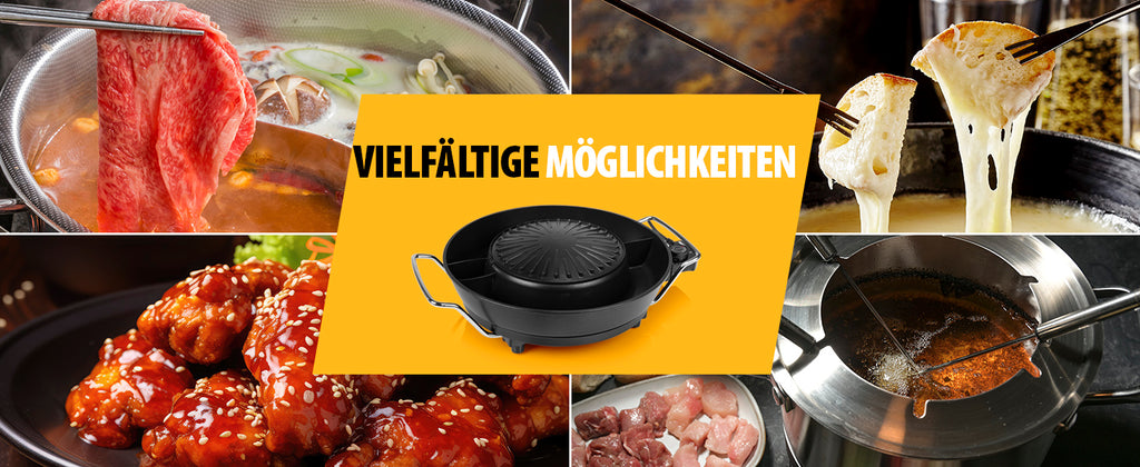 TRISTAR Korean grill and hot pot 36 cm 1800 W