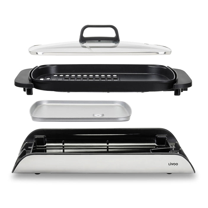 LIVOO Plancha Grill with Lid DOC321