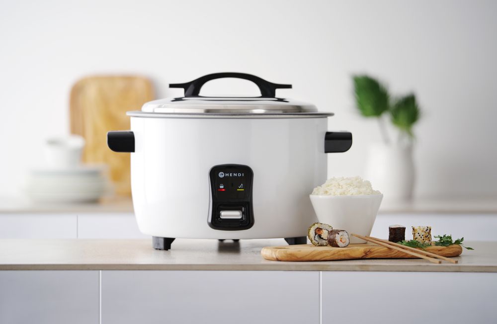 HENDI Kitchen Line rice cooker 4.2 L for up to 46 portions, 420x380x(H)240mm