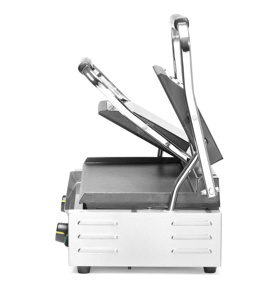 HENDI Contact Grill Double Version, Ribbed Top and Smooth Bottom