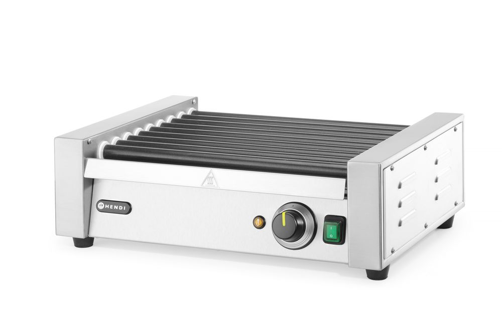 HENDI Sausage Rolling Grill One Zone, 7 Rollers