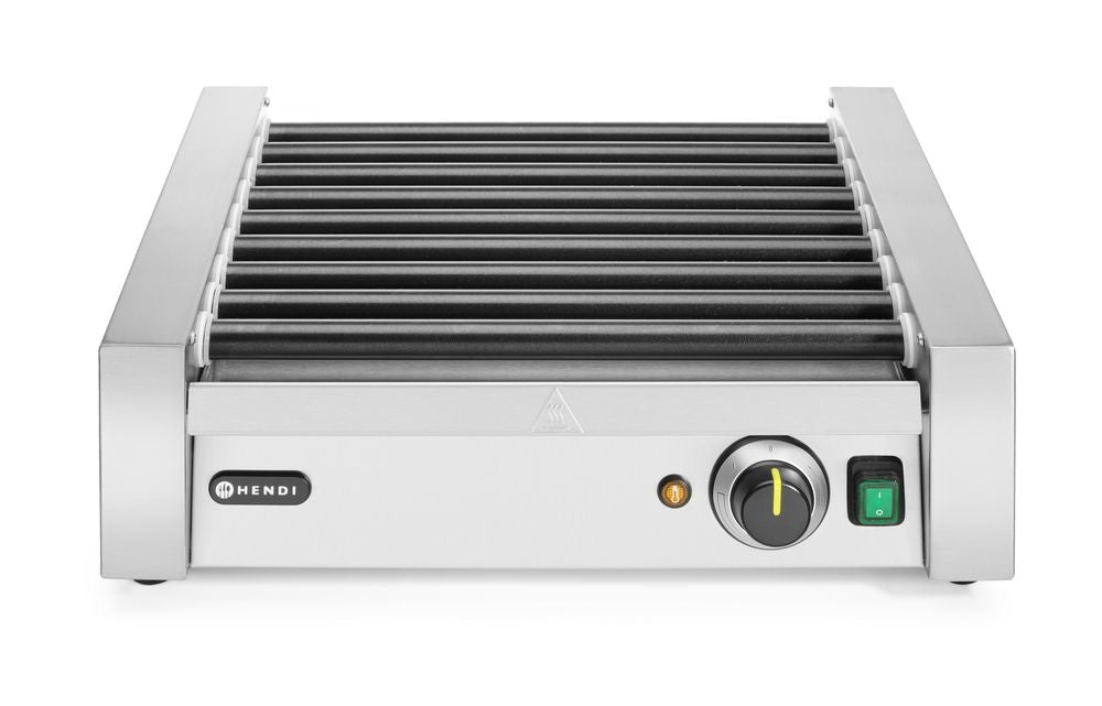HENDI Sausage Rolling Grill One Zone, 7 Rollers