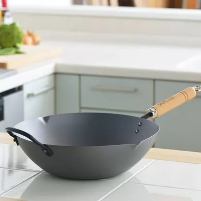 YOSHIKAWA Beijing steel wok pan L 36 cm