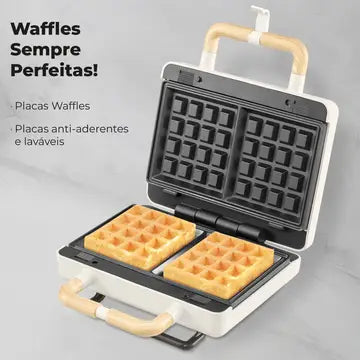 FLAMA Pearl white grill sandwich maker, Colours Collection, 4961FL