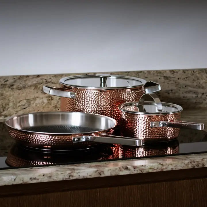 VARGEN & THOR Mjölner.2 cookware set 3 pieces genuine copper