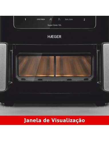 HAEGER Super Cook 10L Digital oil-free fryer with dual baskets