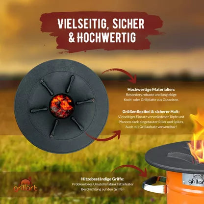 GRILLART Rocket Furnace “Powertrain I” Outdoor Rocket Stove