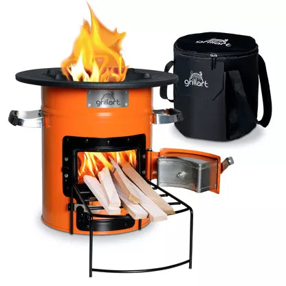 GRILLART Rocket Furnace “Powertrain I” Outdoor Rocket Stove