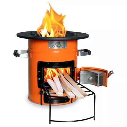 GRILLART Rocket Furnace “Powertrain I” Outdoor Rocket Stove