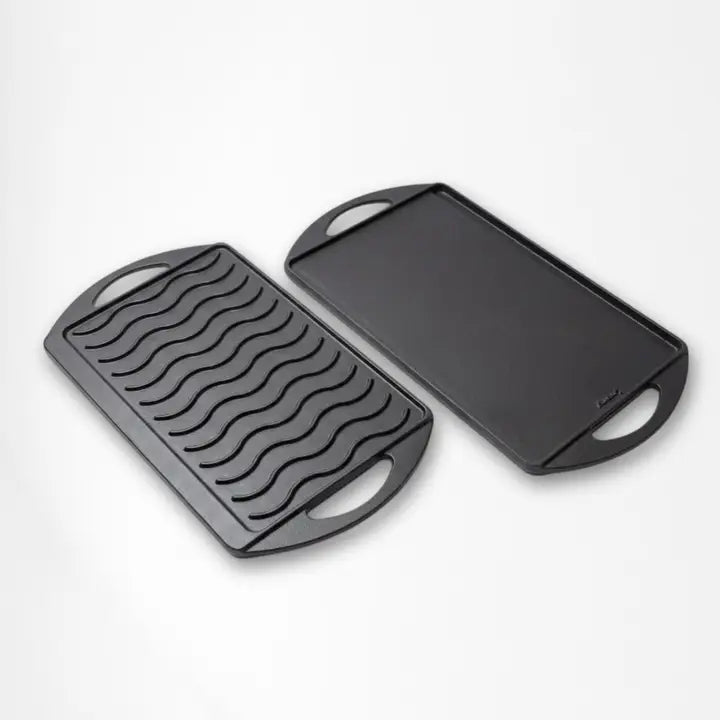 LUNAWAY Bbq Reverse: Reversible enameled cast iron griddle and grill
