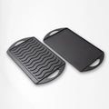 LUNAWAY Bbq Reverse: Reversible enameled cast iron griddle and grill
