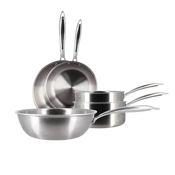 MENASTYL 5-piece triply stainless steel induction set