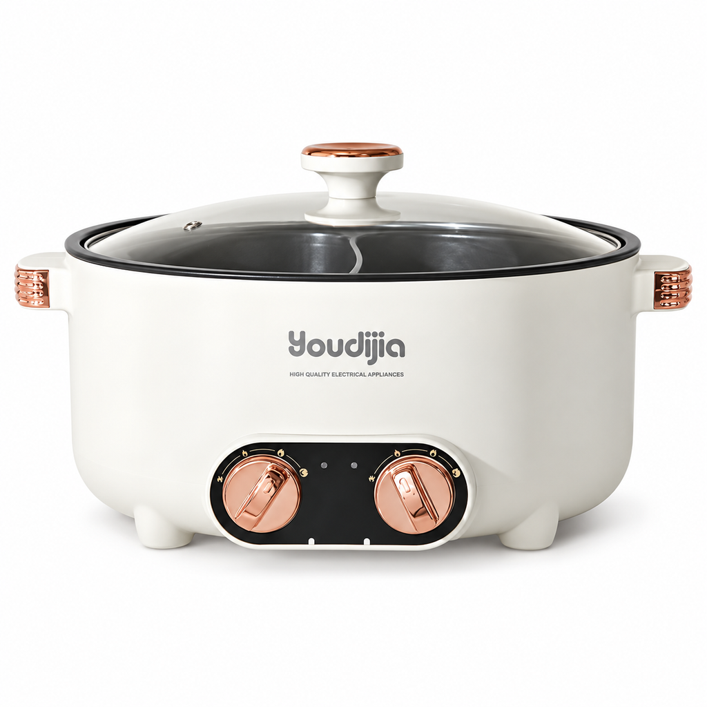 6L Electric Hot Pot with Dual Compartments