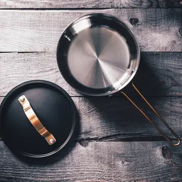 VARGEN & THOR Arvet.Viggo 1.6L saucepan matte black + brass
