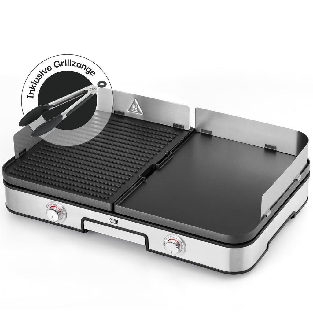 LEBENLANG Electric table grill – electric grill with accessories