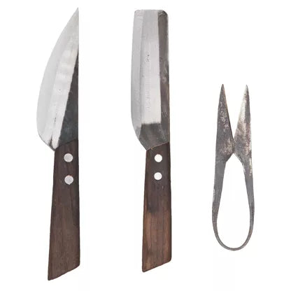 AUTHENTIC BLADES Little helpers knife set, carbon steel
