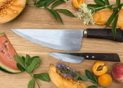 AUTHENTIC BLADES Summer set knife set Vay in gift packaging, carbon steel