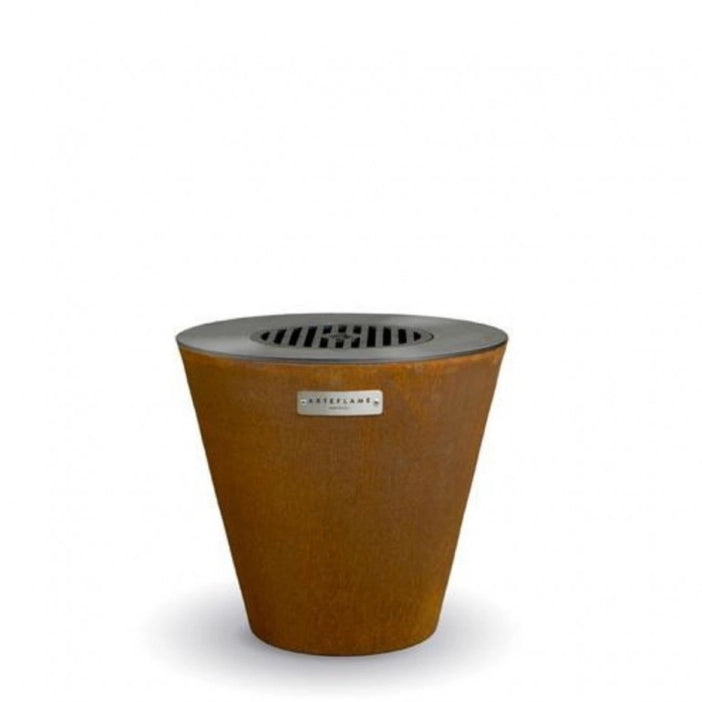 EZOOZA Arteflame One20 steel BBQ fire pit grill with cast iron plate 51 cm