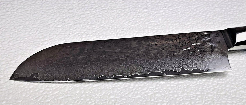 STERNSTEIGER Stahlwaren Nagasaki hand hammered Santoku knife