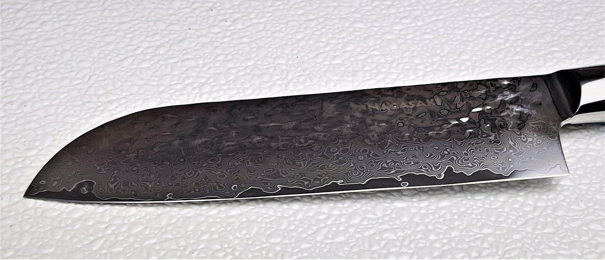 STERNSTEIGER Stahlwaren Nagasaki hand hammered Santoku knife
