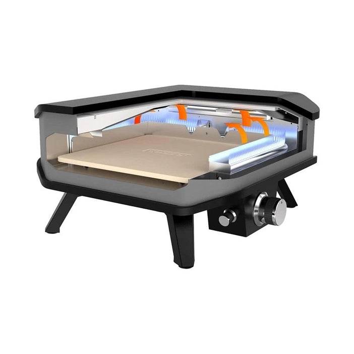 EZOOZA Cozze gas pizza oven 17" XXL with thermometer