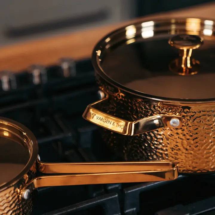 VARGEN & THOR Meya 4L brass cooking pot Brassa series