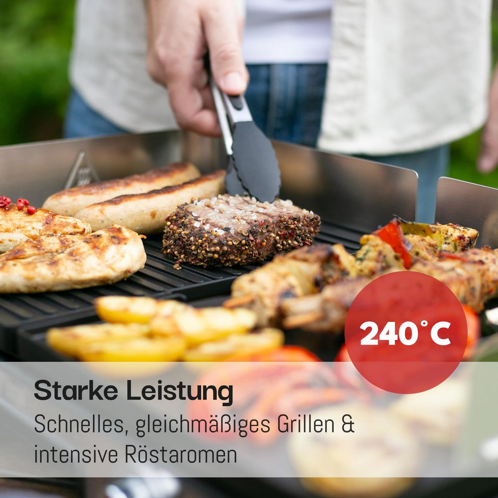 LEBENLANG Electric table grill – electric grill with accessories