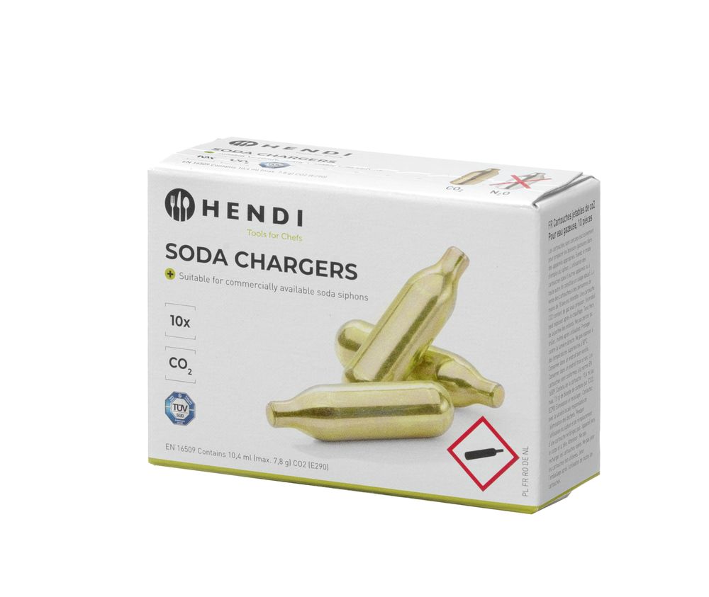 HENDI Soda chargers, CO₂, 10 pcs