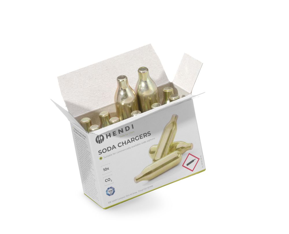 HENDI Soda chargers, CO₂, 10 pcs