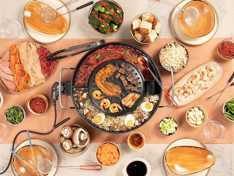 TRISTAR Korean grill and hot pot 36 cm 1800 W